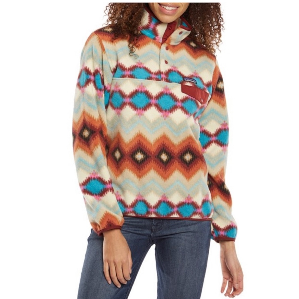 Patagonia Synchilla Aztec Print Fleece Pullover